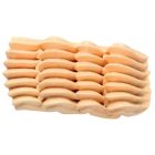 Dekorcső (301), félig cakkozott, 20x3 mm, rozsdamentes