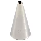 Martellato francia csillagcső 4 mm, rozsdamentes acél, nem hegesztett cukrászati díszítőcső