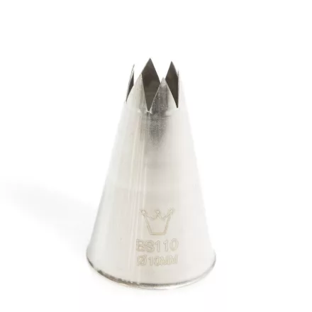 Csillagcső (BS110), 10 mm, rozsdamentes