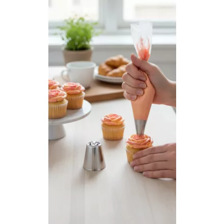 Cukorvirág cső (0004), rozsdamentes