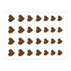 Szív díszítő csokoládéforma (CHASIL33), 390x290 mm, szilikonszőnyeg