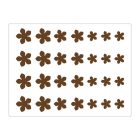 Virág dekor díszítő csokoládéforma (CHASIL34), 390x290 mm, szilikonszőnyeg