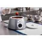 Csokoládé temperáló, mini analóg, szürke, 1,8 l, 26x26x16 cm, Meltinchoc