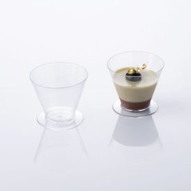 Cup 90 ml-es pohárkrém-desszert tégely átlátszó polikarbonátból