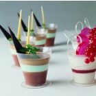 Cup 135 ml BPA-mentes pohárkrém tégely mousse és puding tálalásához