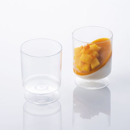 Cylinder 190 ml átlátszó desszertpohár mousse és puding tálaláshoz