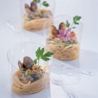 Greek 190 ml újrahasznosítható pohárkrém tálka vendéglátáshoz