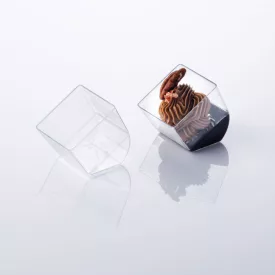 Cubó 58 ml pohárkrém-desszert tégely, modern kocka design – GasztroZoli