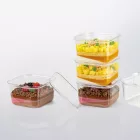 kubito szögletes 210 ml-es desszert tégely