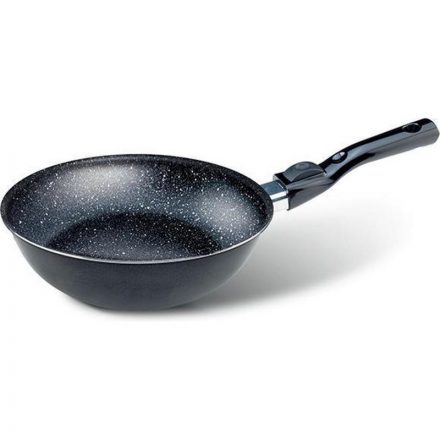 Bio Stone wok levehető nyelű 28cm