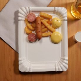 Papírtálca 110×170 mm – 500 db-os magyar gyártmány, eldobható tálalóeszköz