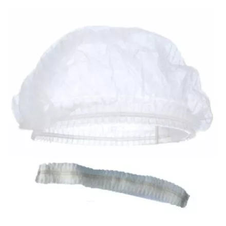 Hajháló, fehér, dupla gumis, polipropilén