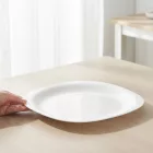 PARMA FEHÉR szögletes tál 31x31cm, opál üveg