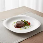 PARMA FEHÉR szögletes tál 31x31cm, opál üveg