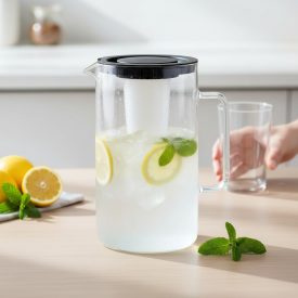   SIMAX hőálló kancsó hűtőbetéttel, 2,5 literes, fekete tetővel