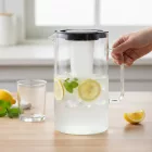 SIMAX hőálló kancsó hűtőbetéttel, 2,5 literes, fekete tetővel