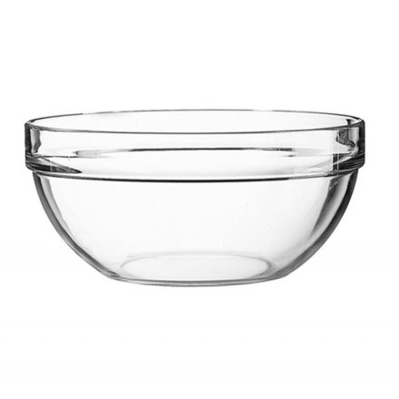 Empilable üveg salátástál, 17 cm, 1,0 liter, sorolható kialakítás
