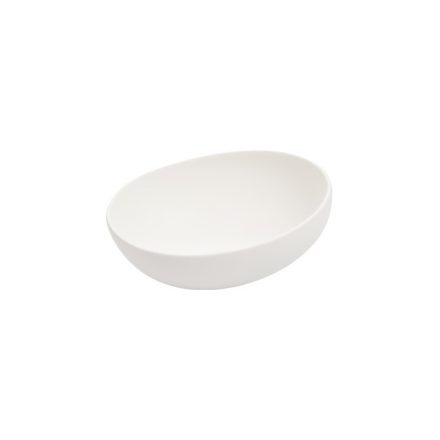 FANCY HOME Stones 6 darabos fehér kerámia tálkaszett, 15 cm, 0,38 l