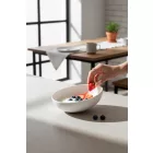 FANCY HOME Stones Tálka 15 cm, 0,38 literes, fehér, kerámia