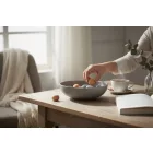 FANCY HOME Stones Tálka 15 cm, 0,38 literes, szürke, kerámia