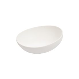 FANCY HOME Stones fehér kerámia tálka, 21 cm, 0,75 liter, nagyméretű tálalóedény