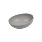 FANCY HOME Stones szürke kerámia tálka, 21 cm, 0,75 liter, nagyméretű, kőhatású tálalóedény