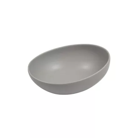 FANCY HOME Stones szürke kerámia tálka, 21 cm, 0,75 liter, nagyméretű, kőhatású tálalóedény