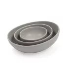 FANCY HOME Stones Tálka 21 cm, 0,75 literes, szürke, kerámia