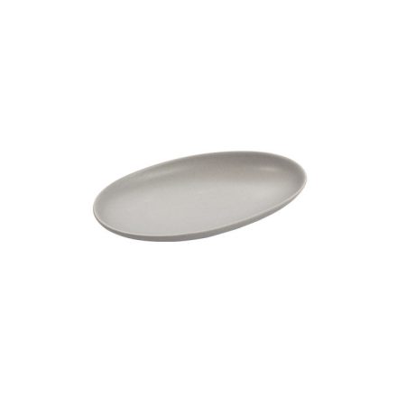 FANCY HOME Stones szürke szervírozó tányér, 17 cm, kerámia, természetes lávakő ihletésű forma