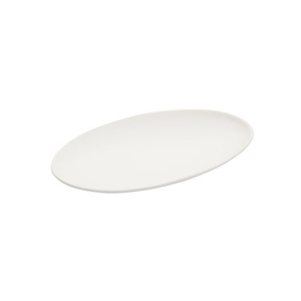 FANCY HOME Stones fehér szervírozó tányér, 25 cm, kerámia, lávakő inspirációval