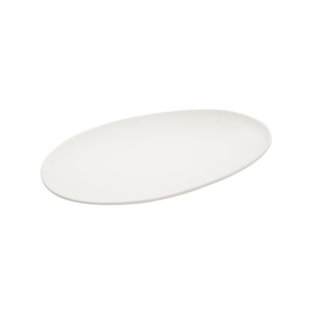 FANCY HOME Stones fehér szervírozó tányér, 31 cm, kerámia, extra méretű tálalótányér