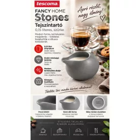 FANCY HOME Stones Tejszíntartó, 0,15 literes, szürke
