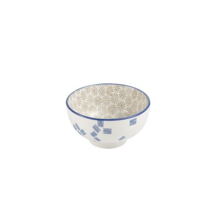 Daisy FRESCO porcelán tálka szett, 12 cm, 0,35 liter, 6 db, virágos mintás reggeli- és desszerttál