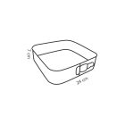 Tortaforma, csatos, 24x24 cm, Delícia