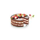 Tortaforma üveg aljjal, 20 cm, Delícia