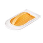 Delícia kétrészes fondant simító készlet – fehér és sárga tortadíszítő eszköz