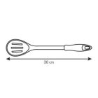 Fakanál műanyag fogóval, ovális, perforált, 30 cm, Presto Wood