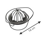 Citromfacsaró, 16 cm, műanyag, Vitamino