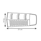 Hat oldalú reszelő, 21-13 cm, Handy