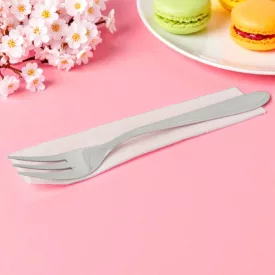 Milano süteményes villa 14 cm – rozsdamentes acél, háromágú desszertvilla