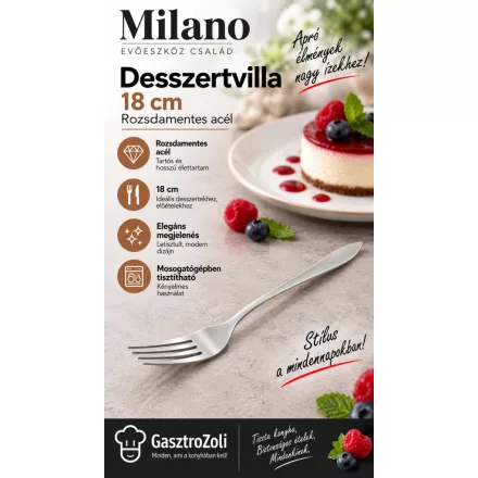 Milano desszertvilla éttermek és szállodák számára