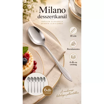 Milano desszertkanál gyermekeknek