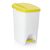 Pedálos szemetes, 25 l, polipropilén, sárga tető