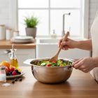 Levestál fedő nélkül, 3,5 liter, 22-10 cm, rozsdamentes