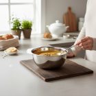 Levestál fedő nélkül, 3,5 liter, 22-10 cm, rozsdamentes