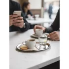 Tálca, ovális, 19,5x15 cm, rozsdamentes