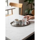 Ovális rozsdamentes tálca 23x17 cm