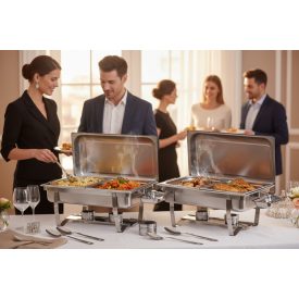 Chafing szett 22 részes, rozsdamentes