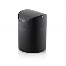 Asztali szemetes billenő fedéllel, 12-16 cm, 1,2 l, porszórt, rozsdamentes