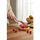40 cm-es Műanyag Nyelű Spatula Lekerekített Gumis Fejjel - Konyhai Kiegészítő